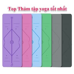 Thumbnail Thảm 0.8cm định tuyến cao cấp tập Yoga, gym, thể dục thể thao, chất liệu cao su non Prowin fitness 4