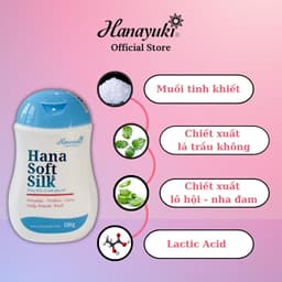 Thumbnail Dung Dịch Vệ Sinh Phụ Nữ Hana Soft Silk Hanayuki Chính Hãng Màu Xanh Giúp Khử Mùi Vùng Kín Cân Bằng pH 150g VS01 1