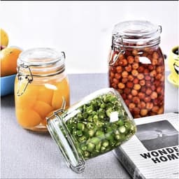 Thumbnail Hũ nắp cài thủy tinh GOSE kín hơi quai kim loại có gioăng cao su đựng thực phẩm tiện lợi đủ size 4