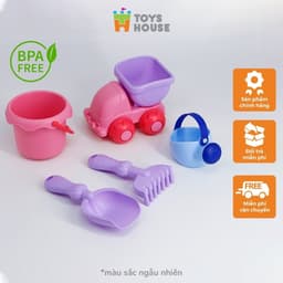 Thumbnail Đồ chơi xúc cát bãi biển cho bé bé vui chơi, vận động Toyshouse 035 (màu ngẫu nhiên) 1