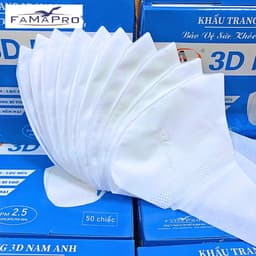 Thumbnail Hộp 50 Chiếc khẩu trang 3D quai vải Famapro sản xuất theo công nghệ Nhật Bản 4