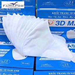 Thumbnail Hộp 50 Chiếc khẩu trang 3D quai vải Famapro sản xuất theo công nghệ Nhật Bản 3