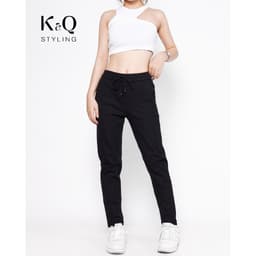 Thumbnail Quần ống suông KQ STYLING kaki co giãn cao cấp đen 1
