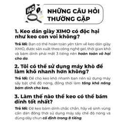 Thumbnail Keo Dán Giày Nhiệt Siêu Dính Cao Cấp, Chống Nước Tốt Super Glue XIMO 4