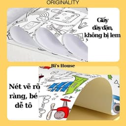 Thumbnail Tranh tô màu dài 3m , có nhiều chủ đề ba mẹ chọn lựa theo sở thích của bé 3