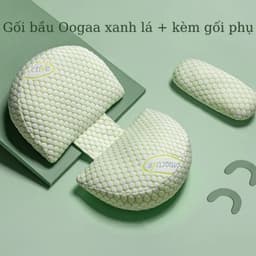 Thumbnail Gối Bầu Cánh Tiên Sợi Tre, Nhung Tăm Organic Cao Cấp KidsWorld Hỗ Trợ Giảm Đau Lưng Cho Mẹ Bầu 1