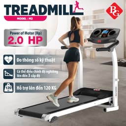 Thumbnail Mall-BG Máy chạy bộ điện gấp gọn tiện lợi  tiện ích với không gian nhỏ mẫu M2 Tốc độ tối đa 12km/h 1