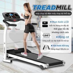 Thumbnail Mall-BG Máy chạy bộ điện gấp gọn tiện lợi  tiện ích với không gian nhỏ mẫu M2 Tốc độ tối đa 12km/h 2