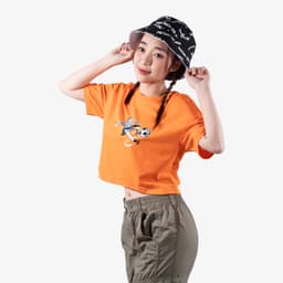 Thumbnail ÁO CROP-TOP bộ sưu tập Sút Cái Mood SCM22.6 100% chất liệu cotton dày dặn, mềm mại, thoáng mát và đứng form 1