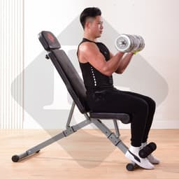 Thumbnail BG Ghế tập tạ, tập gym ghế băng tập thể thao dụng cụ thể hình tạ đẩy có thể gấp gọn đa chức năng 1