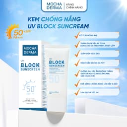 Thumbnail Kem Chống Nắng Mocha Derma SPF 50 PA+, Nâng Tone, Phục Hồi, Bảo Vệ Da Khỏi Tia UVA Và UVB 50g 4