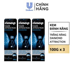 Thumbnail Combo 3 Kem Đánh Răng Closeup Dạng Gel Trắng Răng Diamond Attraction Ngay Sau 1 Lần Chải 100G/Tuýp 2