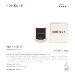 Thumbnail Nến thơm mùi khách sạn 5 sao JW MARRIOTT mùi hương sang trọng, tinh khiết 150g_HOMELAB 4