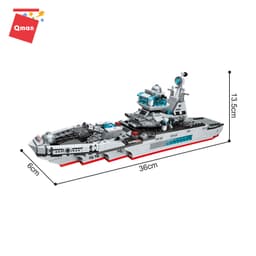 Thumbnail Đồ chơi xếp hình, lắp ráp Qman 1411 - Tàu tuần dương biển (700 mảnh ghép) 3