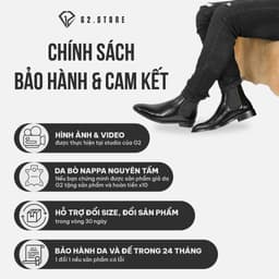 Thumbnail Giày tây nam G2 Chunky derby tăng chiều cao 5,5cm giày da công sở trẻ trung từ da bò cao cấp khâu đế 2