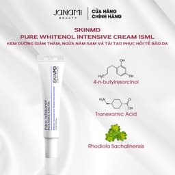 Thumbnail Kem giảm sạm nám và phục hồi làn da mỏng yếu nhạy cảm Skinmd Pure Whitenol Cream Intensive 15ml 4