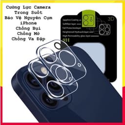 Thumbnail Cường lực Camera iphone KTM ,bảo vệ toàn bộ camera iP Pro Max - iphone 11 Pro ,12 Pro, ip 12 13 14 Pro max 2