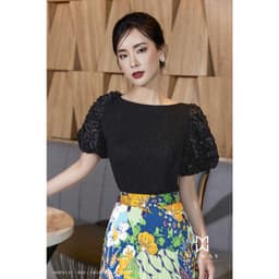Thumbnail Chân Váy Xòe Xếp Ly Công Sở Nữ My Way Họa Tiết Ren Cao Cấp 5MCX284 2