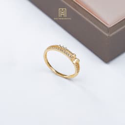 Thumbnail Nhẫn vàng 10K hình hồ điệp đính đá CZ ngọt ngào Bảo Tín Mạnh Hải PYN1V10KDH-211019 3