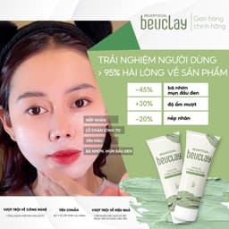 Thumbnail Mặt nạ đất sét BEUCLAY trà xanh sáng da, se khít lỗ chân lông, kiểm soát dầu, hỗ trợ giảm mụn cám mụn đầu đen 2