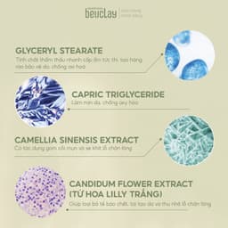 Thumbnail Mặt nạ đất sét BEUCLAY trà xanh sáng da, se khít lỗ chân lông, kiểm soát dầu, hỗ trợ giảm mụn cám mụn đầu đen 3