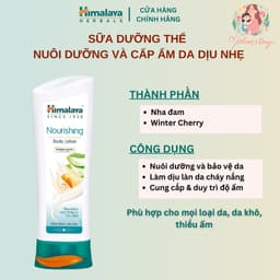 Thumbnail MUA 1 TĂNG 1 [HSD: 30.6.2025] Sữa dưỡng thể cấp ẩm sâu, phục hồi da Himalaya Nourishing Body Lotion 200ml 3
