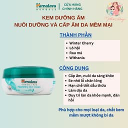 Thumbnail Kem dưỡng ẩm cho da mềm mịn Himalaya Nourishing Skin Cream 50ml 2