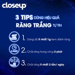 Thumbnail Combo 3 Kem Đánh Răng Closeup Dạng Gel Trắng Răng Diamond Attraction Ngay Sau 1 Lần Chải 100G/Tuýp 4