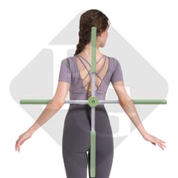 Thumbnail {GREEN} -BG-Gậy Tập Lưng, Vai, Chống Gù, Gậy Tập Yoga Gậy Chống Gù Lưng Tập Yoga Bằng Thép Không Gỉ 2
