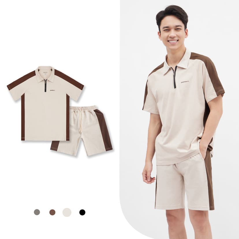 Ảnh Bộ polo khóa phối PATTERN PB006 4