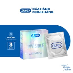 Thumbnail Bao cao su Durex Invisible siêu mỏng, size 52mm, hộp 3 bao 2