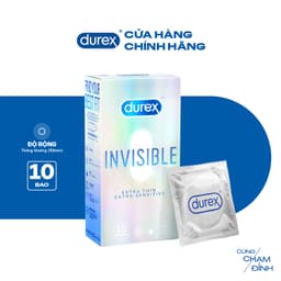 Thumbnail Bao cao su Durex Invisible siêu mỏng size 52mm, hộp 10 bao 2