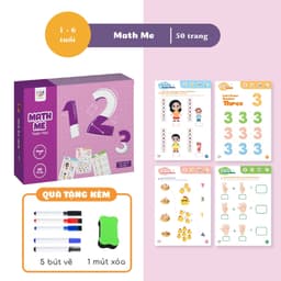 Thumbnail Học Liệu Giáo Dục Sớm Cho Bé Tập Viết Vẽ Thông Minh Xóa Được kèm Bút và Mút xóa - Lalala Baby 3