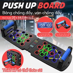 Thumbnail [ALL] BG-Dụng Cụ Tập Hít Đất Chống Đẩy Có Vạch Kẻ Màu Theo Nhóm Cơ, Đồng Hồ Bấm Giờ Đếm Nhịp Tự Động 2