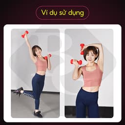 Thumbnail BG-Cặp tạ tay lõi thép đặc bọc caosu nhám Thái Lan 3KG 1