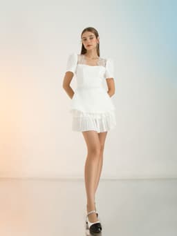 Thumbnail Áo Cổ Vuông Viền Ren - EDINI - A1546 1