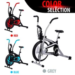 Thumbnail BG Xe đạp tập thể dục kết hợp tay chân có tay cầm cảm ứng nhịp đập và tựa lưng 1