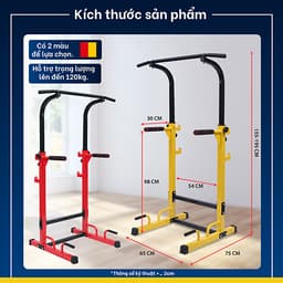 Thumbnail BG Bộ xà đơn xà kép cao cấp đa năng CHINNING DIPPING YELLOW 2