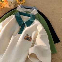 Thumbnail Áo Polo Nam Nữ Thêu PASRTRO NAD Unisex - Áo Cổ Bẻ Tay Lỡ Chất Liệu Tổ Ong Dệt Trẻ Trung, Cá Tính, Phong Cách Ulzzang 4