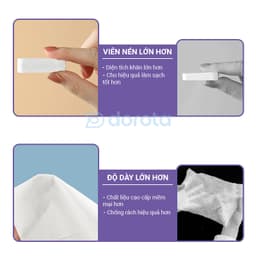 Thumbnail Khăn mặt dùng 1 lần dạng viên nén gói 20 viên dùng hàng ngày du lịch nhỏ gọn cất vali túi sách KMN1 2
