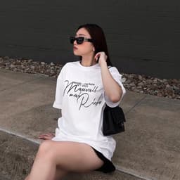 Thumbnail Áo thun NELLY Cotton 260gsm Premium - Mauvais Mai Riche Tay Lỡ Form Rộng Nam Nữ 3