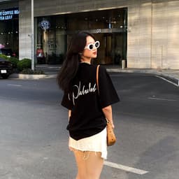Thumbnail Áo thun NELLY Cotton 260gsm Premium - Pleasurel Tay Lỡ Form Rộng Nam Nữ 4