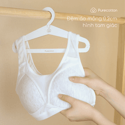Thumbnail Áo lót học sinh Sporty Chic Purecotton lưng lưới thoáng khí kiểu dáng chui đầu - đệm mỏng PC064 3