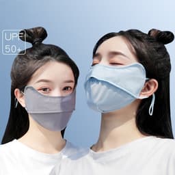 Thumbnail Khẩu trang chống nắng chống tia UV chất lụa băng mềm mịn mát thông thoáng GEPO 1