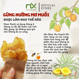 Thumbnail Gừng Nướng Mơ Muối Nam Xanh Hộp 80g(100g) 3
