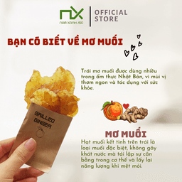 Thumbnail Gừng Nướng Mơ Muối Nam Xanh Hộp 80g(100g) 2