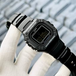 Thumbnail Đồng Hồ Nam Casio Dây Nhựa Trẻ Trung W-218H-1BVDF Chính Hãng 3