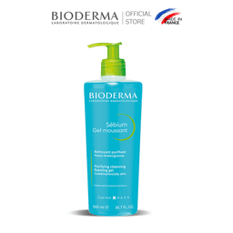 Thumbnail Gel rửa mặt tạo bọt, không chứa xà phòng Bioderma Sebium Gel Moussant - 500ml 2