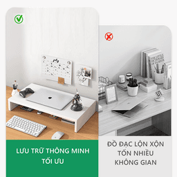 Thumbnail Kệ kê màn hình máy tính laptop decor bàn làm việc thương hiệu IGA - GA27 2