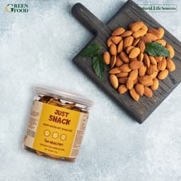 Thumbnail Hạnh Nhân Mỹ Rang Bơ Just Snack Green Food có vỏ - 160g 4